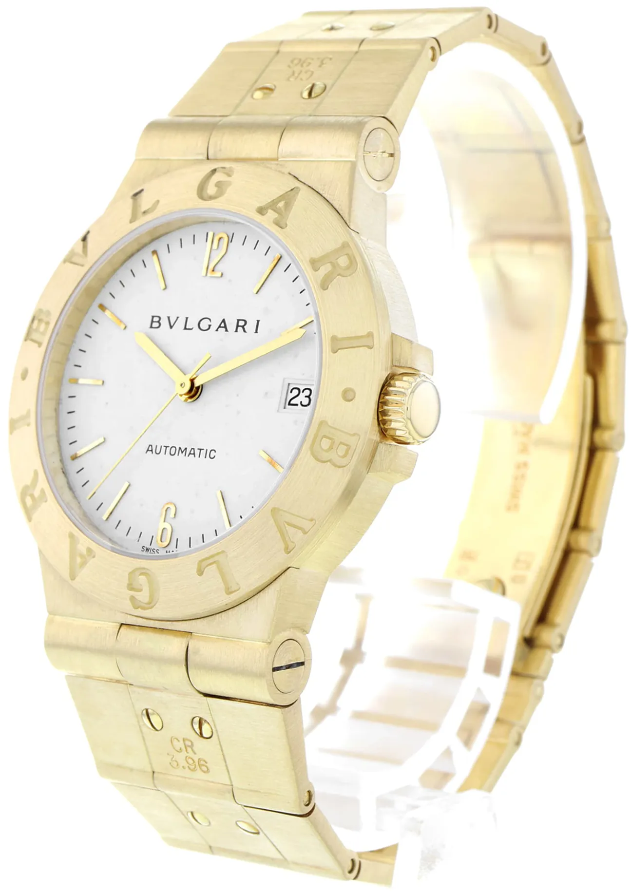 Bulgari Diagono LCV 35 G 35mm Yellow gold White 1