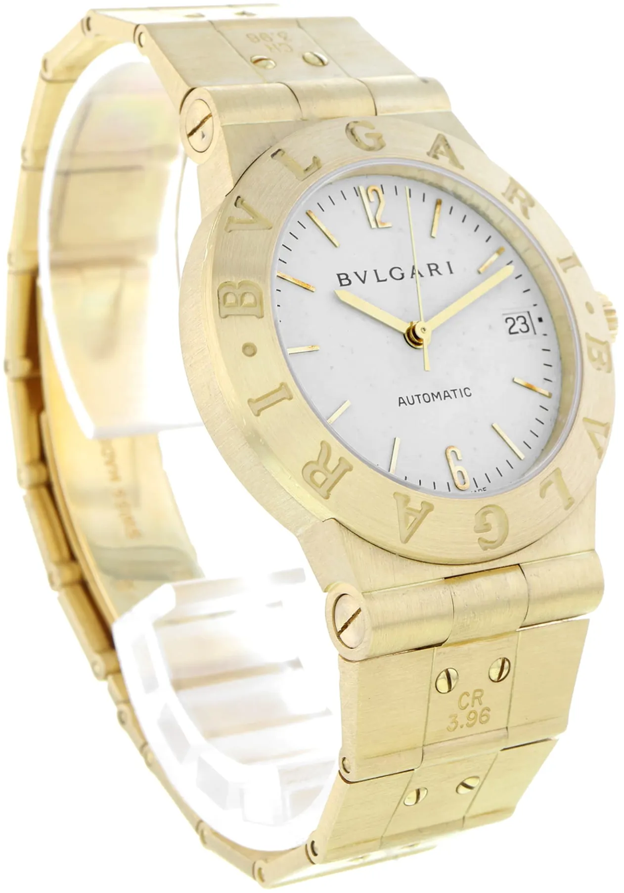 Bulgari Diagono LCV 35 G 35mm Yellow gold White 2