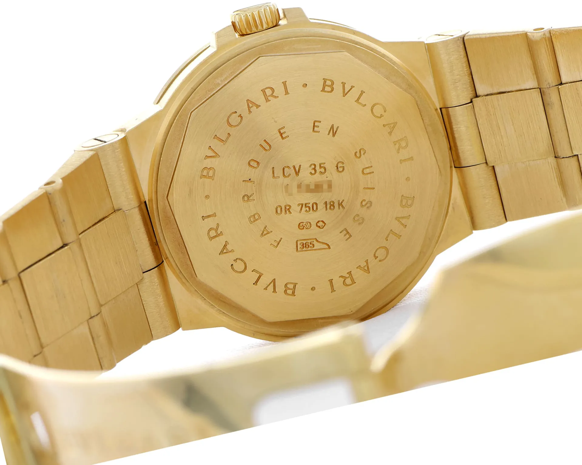 Bulgari Diagono LCV 35 G 35mm Yellow gold White 3