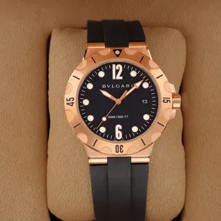 Bulgari Diagono 102326 Rose gold Black