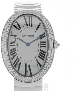 Cartier Baignoire WB520010 White gold Silver