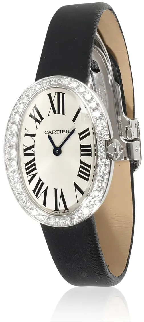 Cartier Baignoire wb520027 25mm White gold Silver