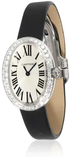 Cartier Baignoire wb520027 White gold Silver