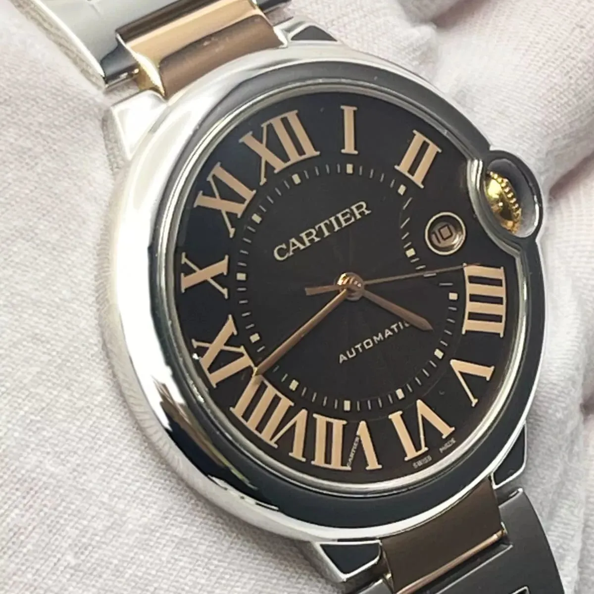 Cartier Ballon Bleu W6920032 42mm Stainless steel Brown 1