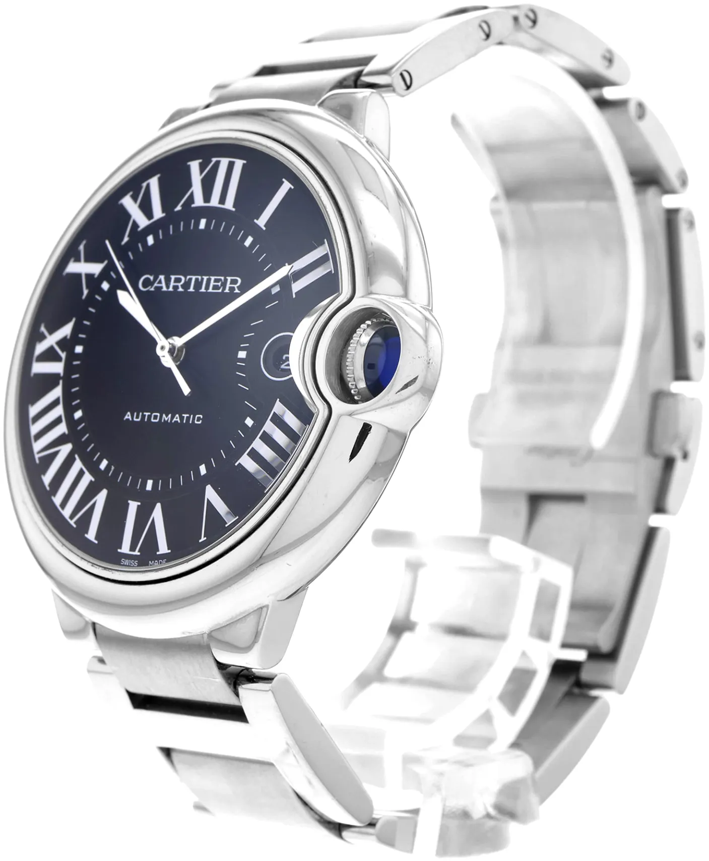 Cartier Ballon Bleu de Cartier W6920042 42mm Stainless steel Black 1