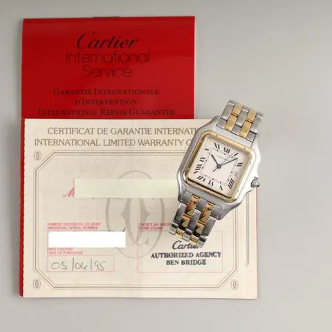 Cartier Panthère 187957 29.5mm Yellow gold and Stainless steel White