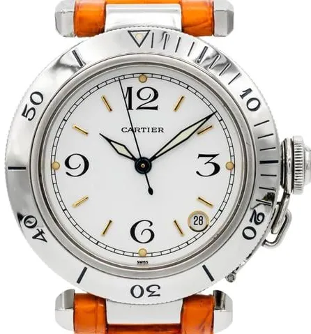 Cartier Pasha C W31015M7 35mm Stainless steel White