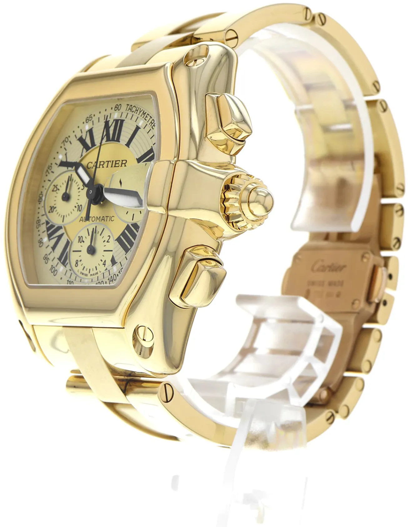 Cartier Roadster 2619 48mm Yellow gold Champagne 1