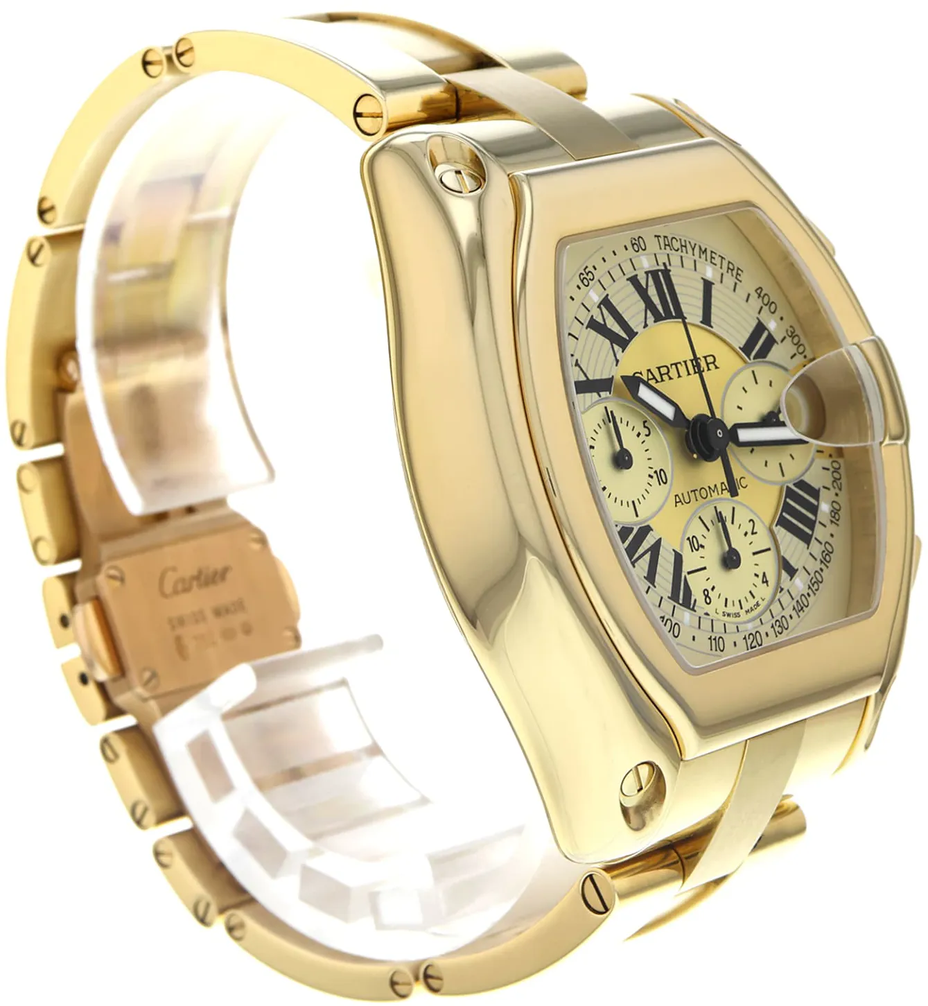 Cartier Roadster 2619 48mm Yellow gold Champagne 2