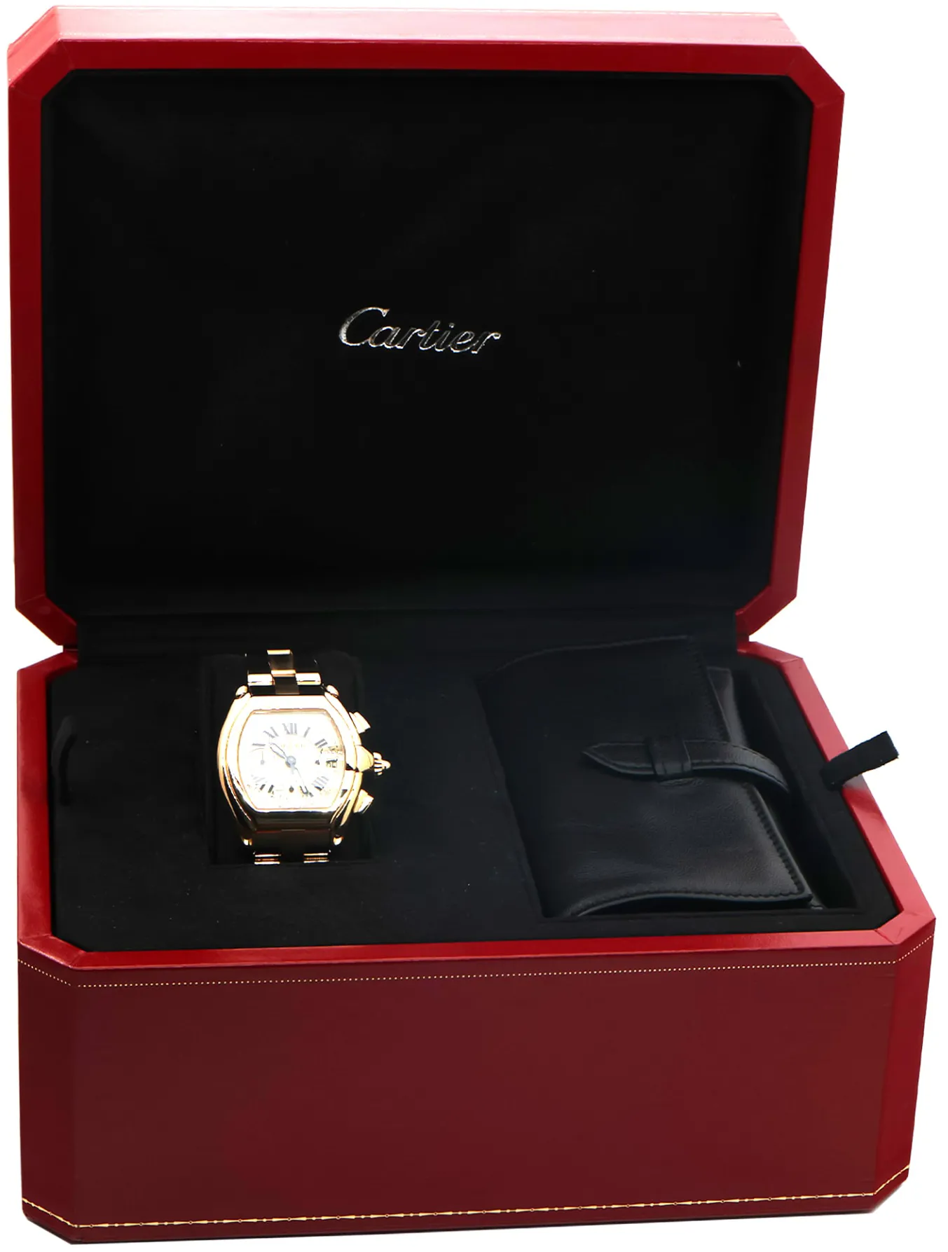 Cartier Roadster 2619 48mm Yellow gold Champagne 4