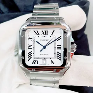 Cartier Santos de Cartier Stainless steel White