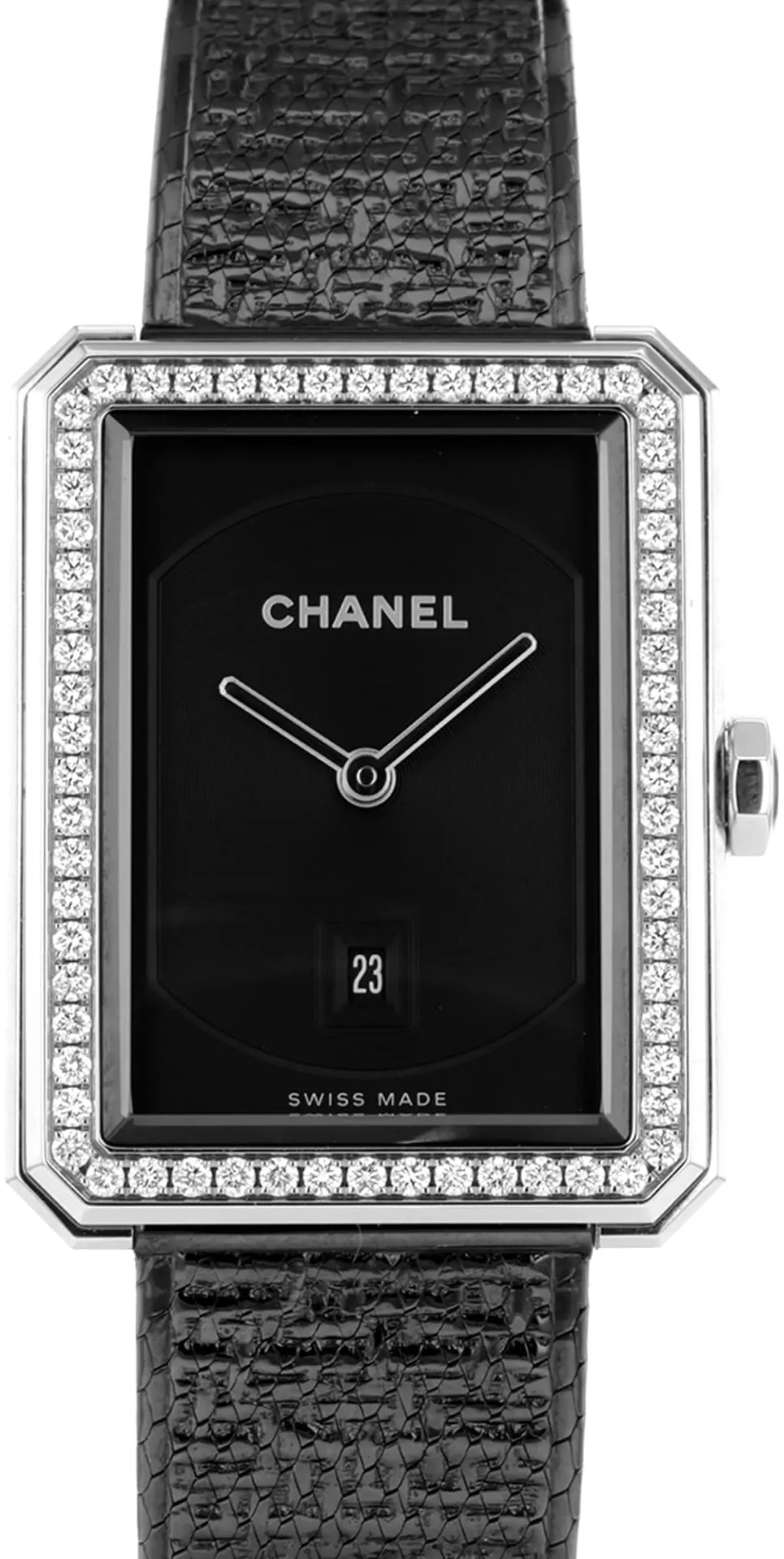 Chanel Boy-Friend H6402 26.5mm Stainless steel White