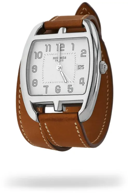 Hermès Cape Cod CT1.710 34mm Stainless steel White