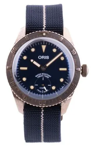 Oris Carl Brashear 01 401 7764 3185 40mm Bronze Blue