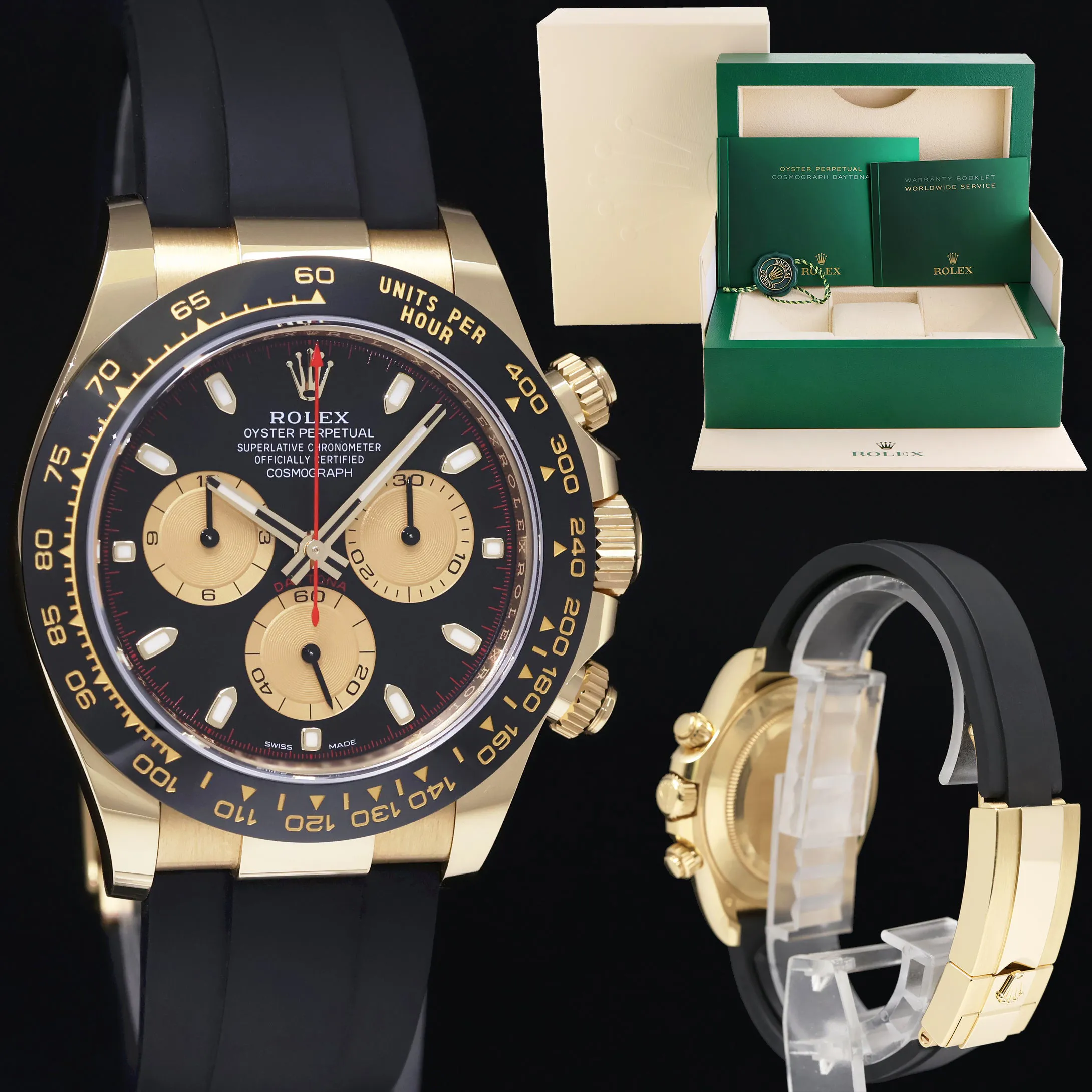 Rolex Daytona 116518LN 40mm Yellow gold Black