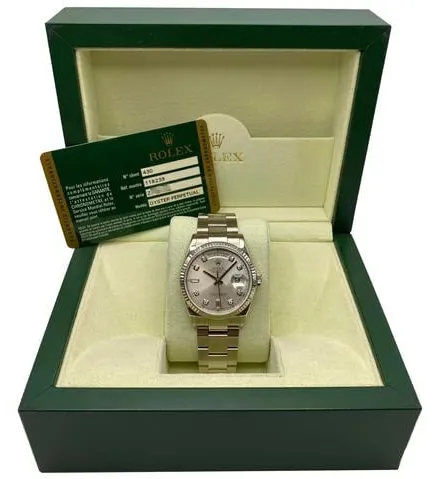 Rolex Day-Date 36 118239 36mm White gold Silver