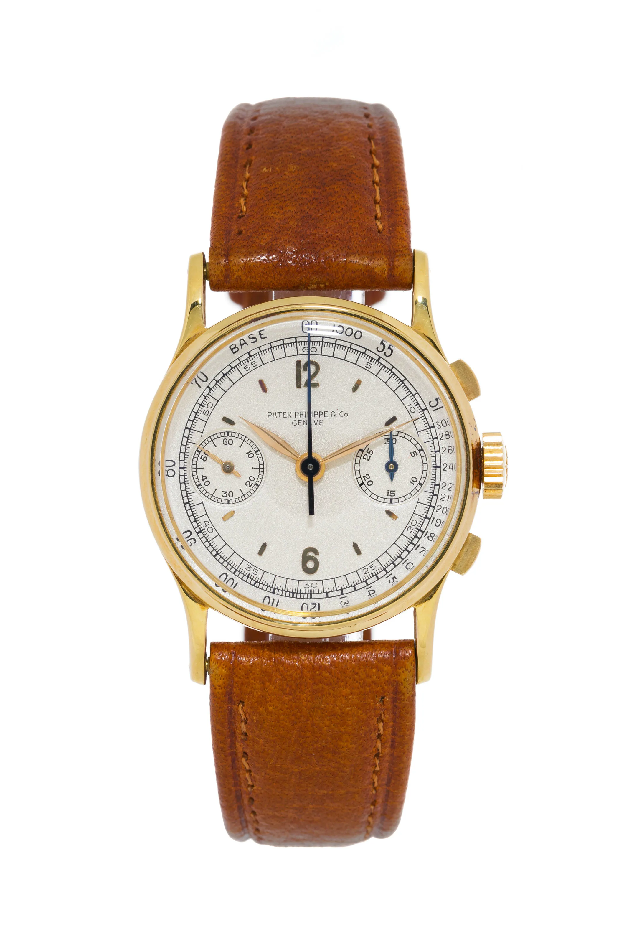 Patek Philippe Chronograph 130 33mm Yellow gold Silver