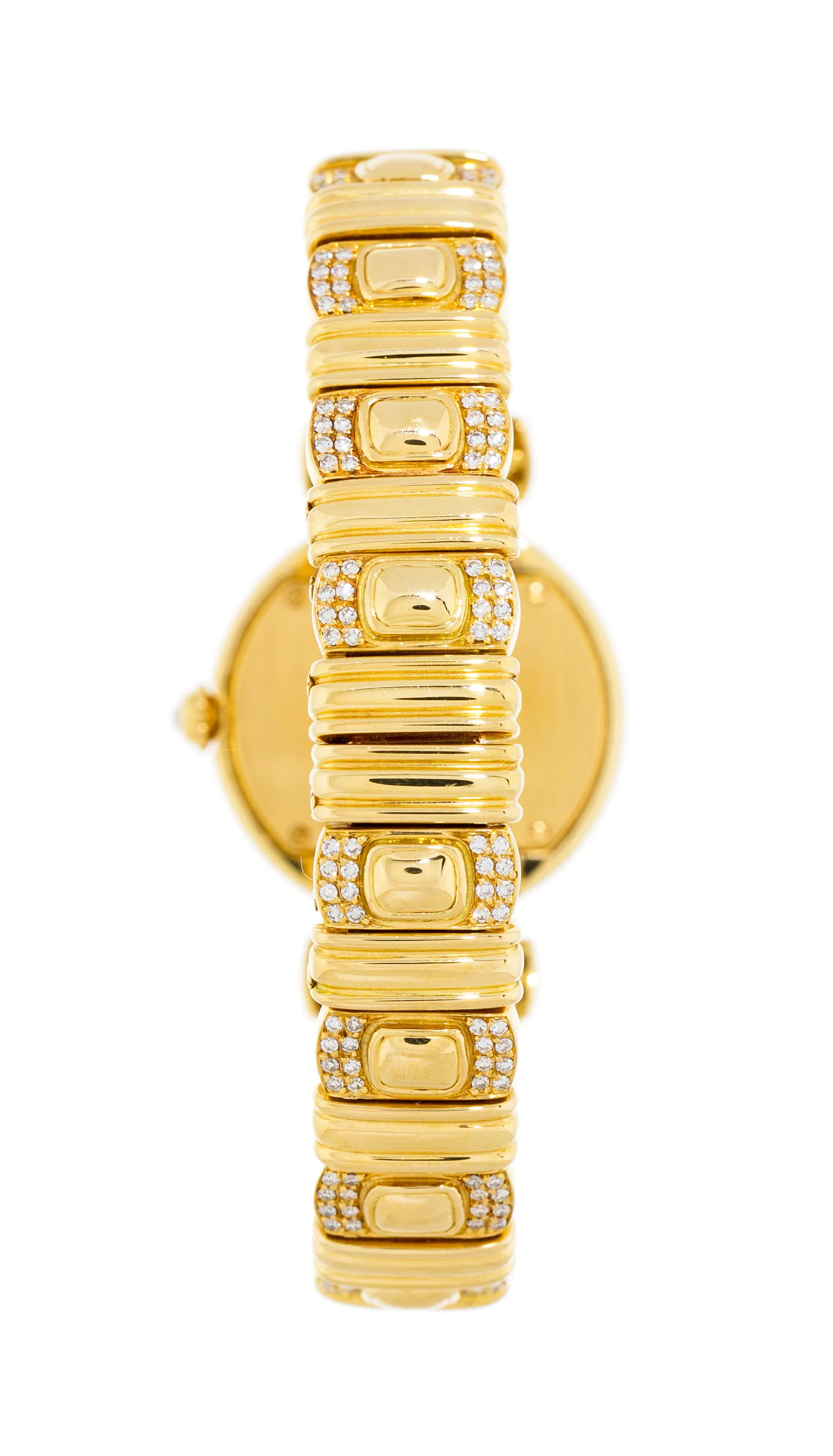 Cartier Ellipse 26mm Yellow gold and Diamond Silver 2