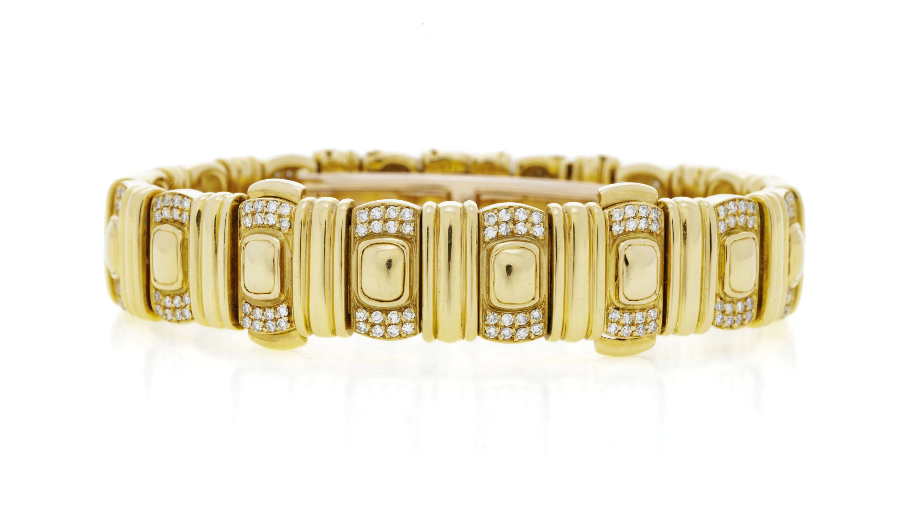 Cartier Ellipse 26mm Yellow gold and Diamond Silver 4