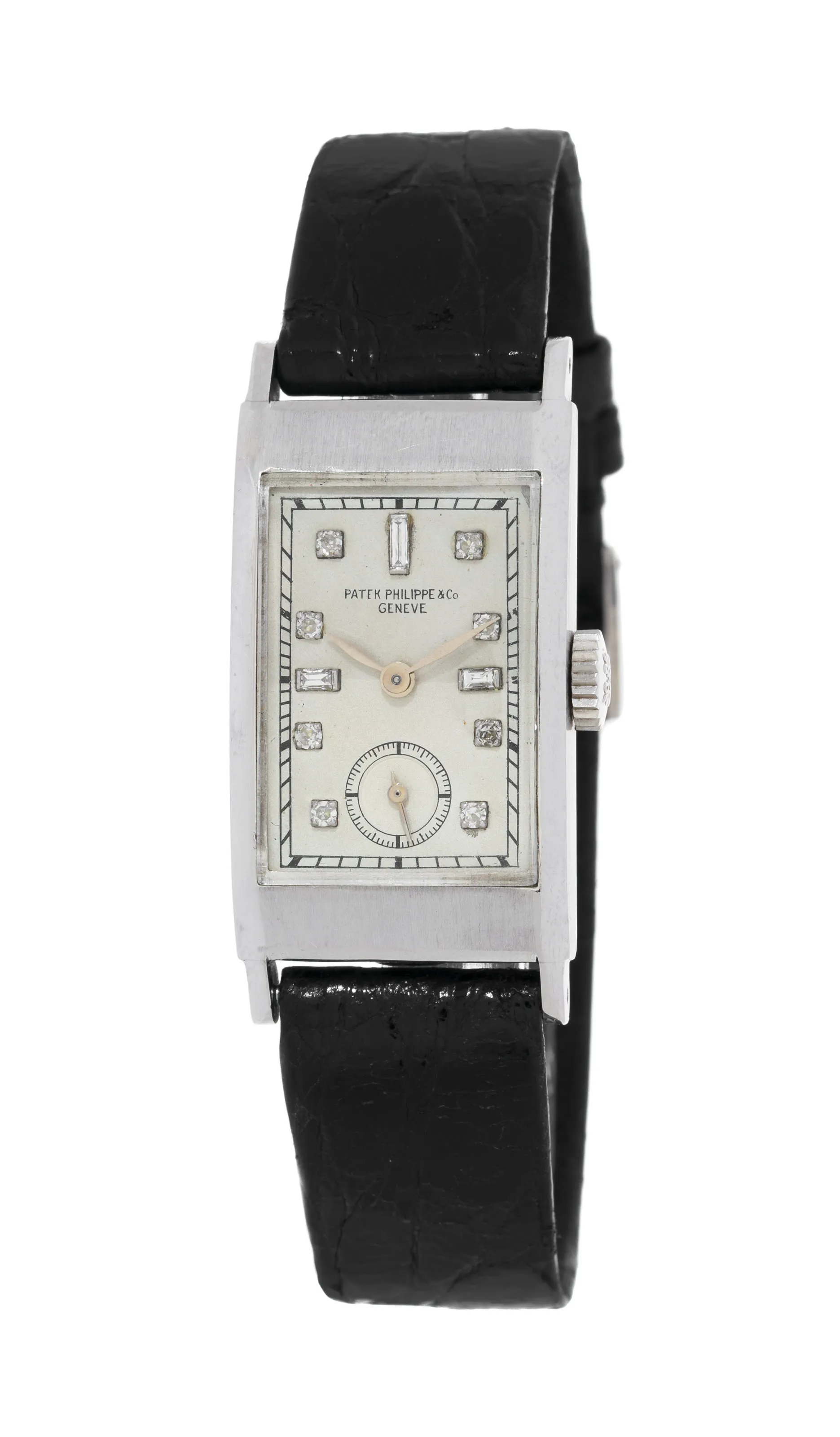 Patek Philippe Tegolino 425 Platinum matte silver