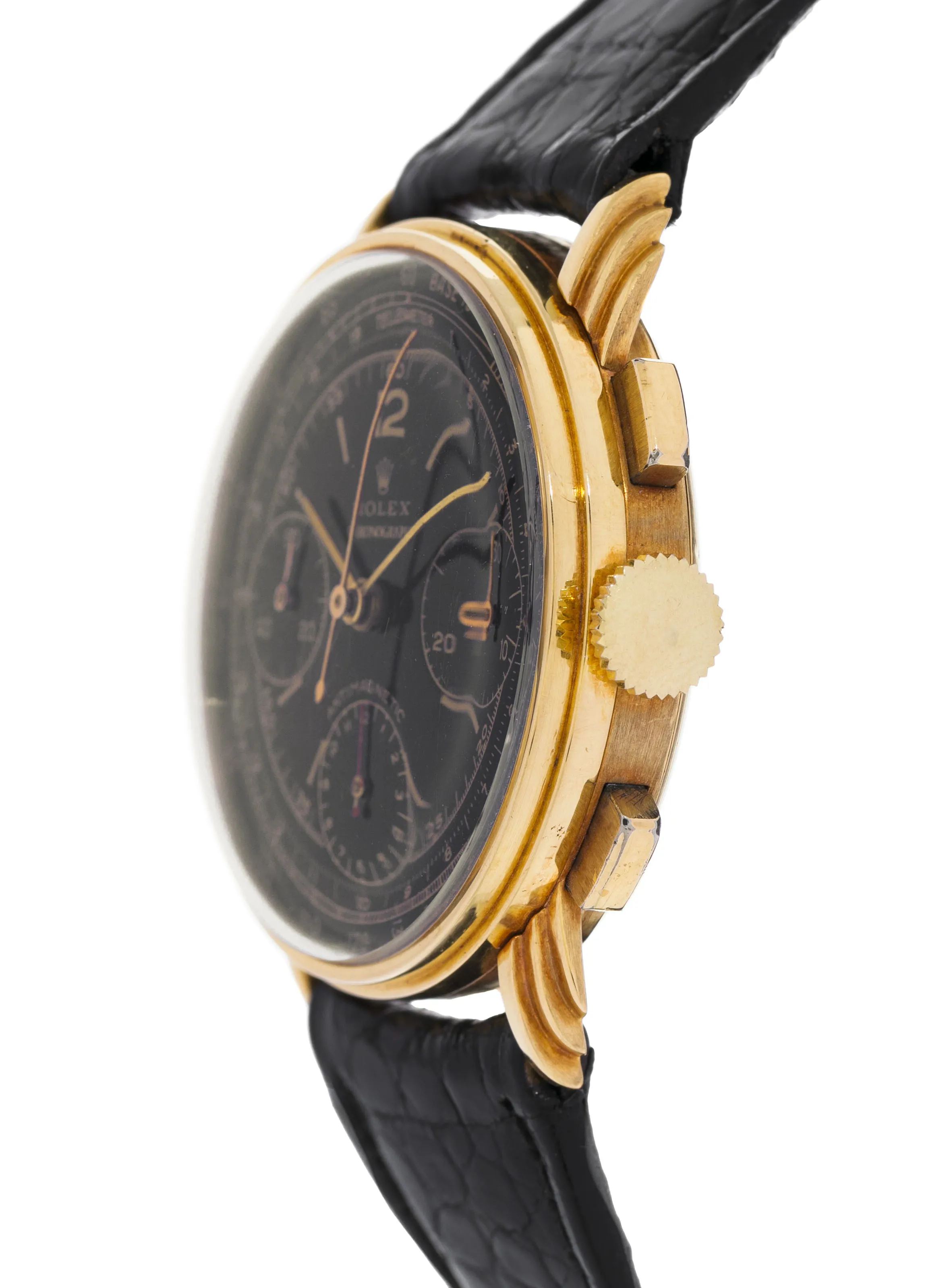 Rolex Chronograph 3835 18k Gold Black 1