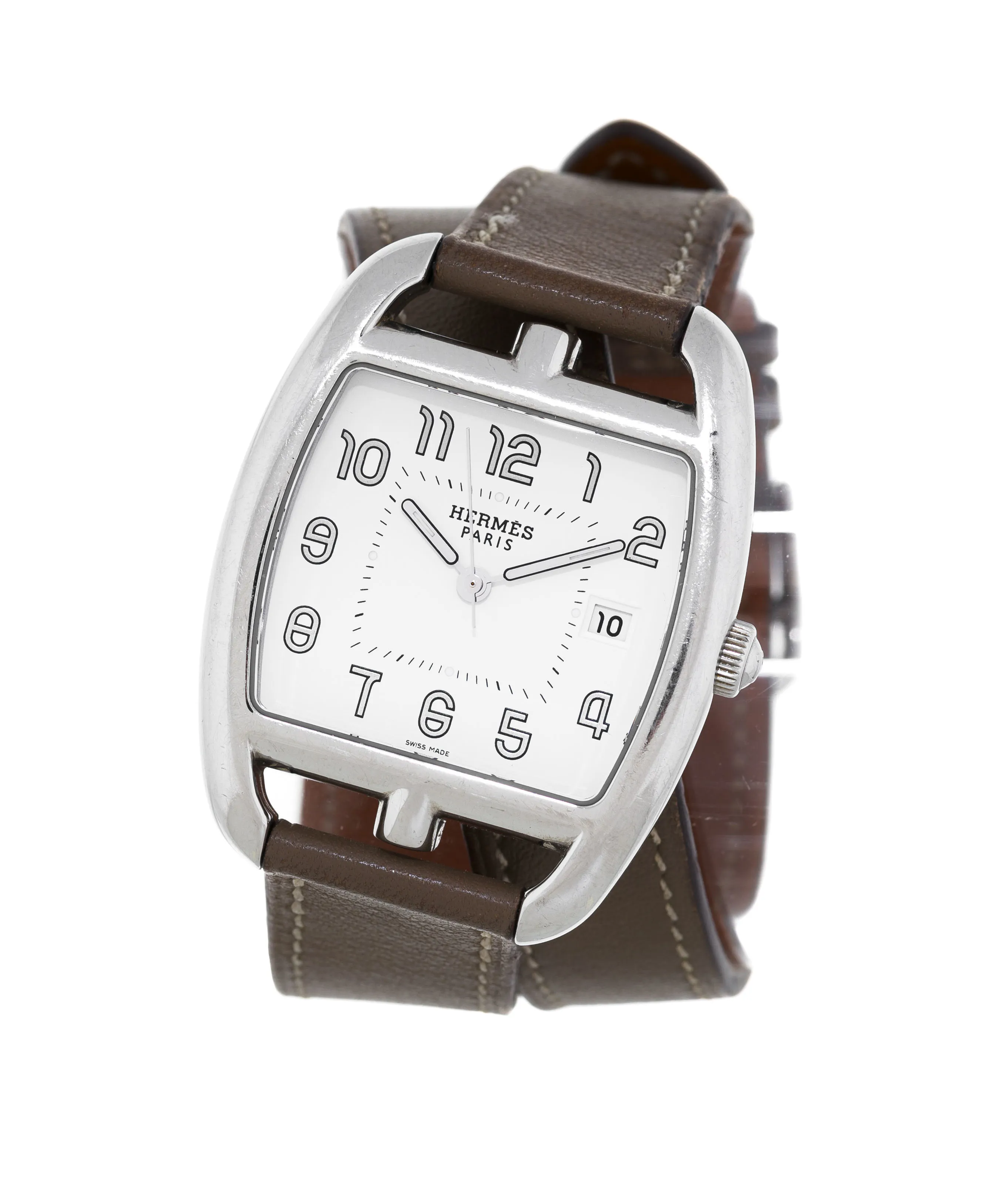 Hermès Cape Cod CT1.710 33mm Stainless steel White