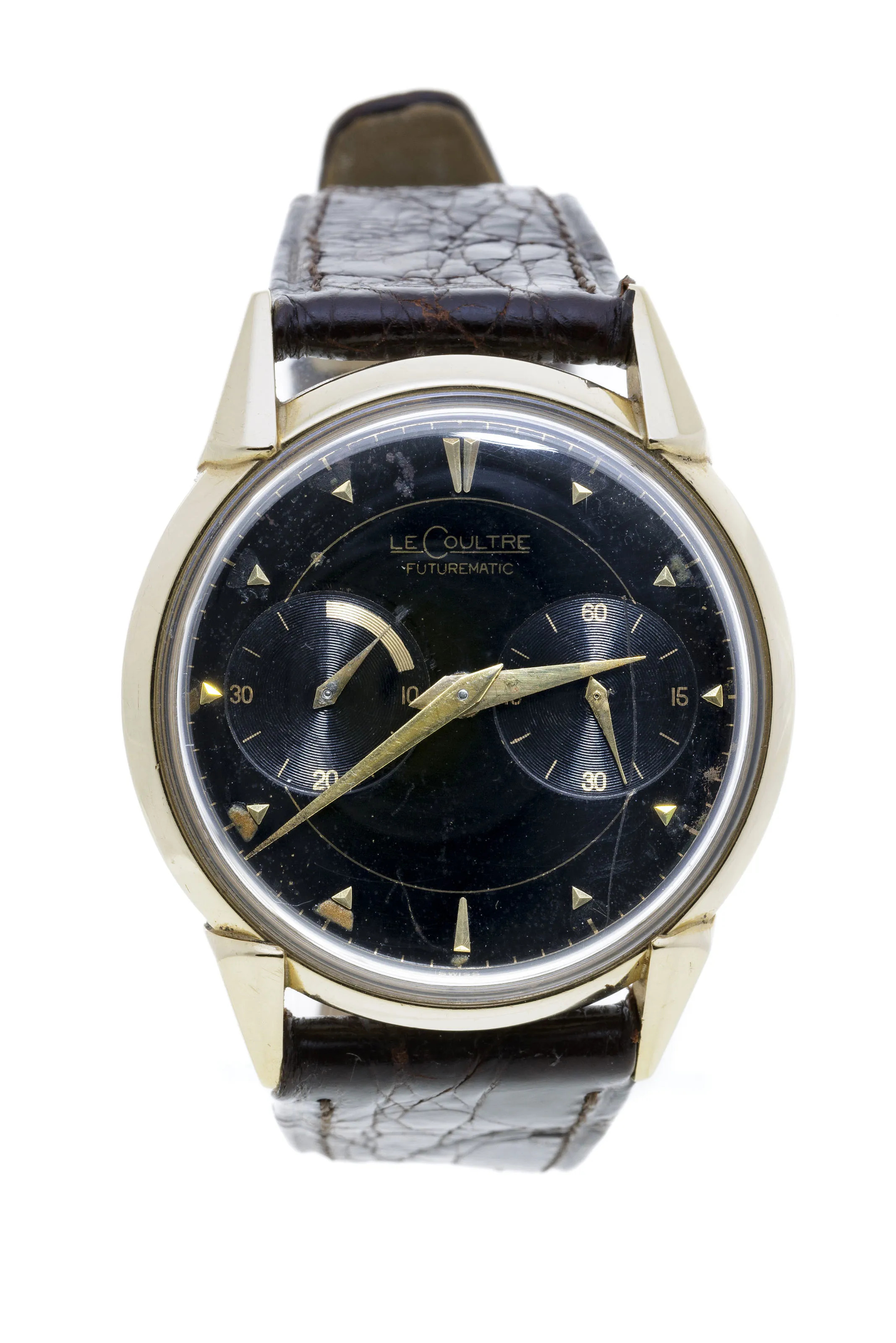 LeCoultre Futurematic 14k Gold Black