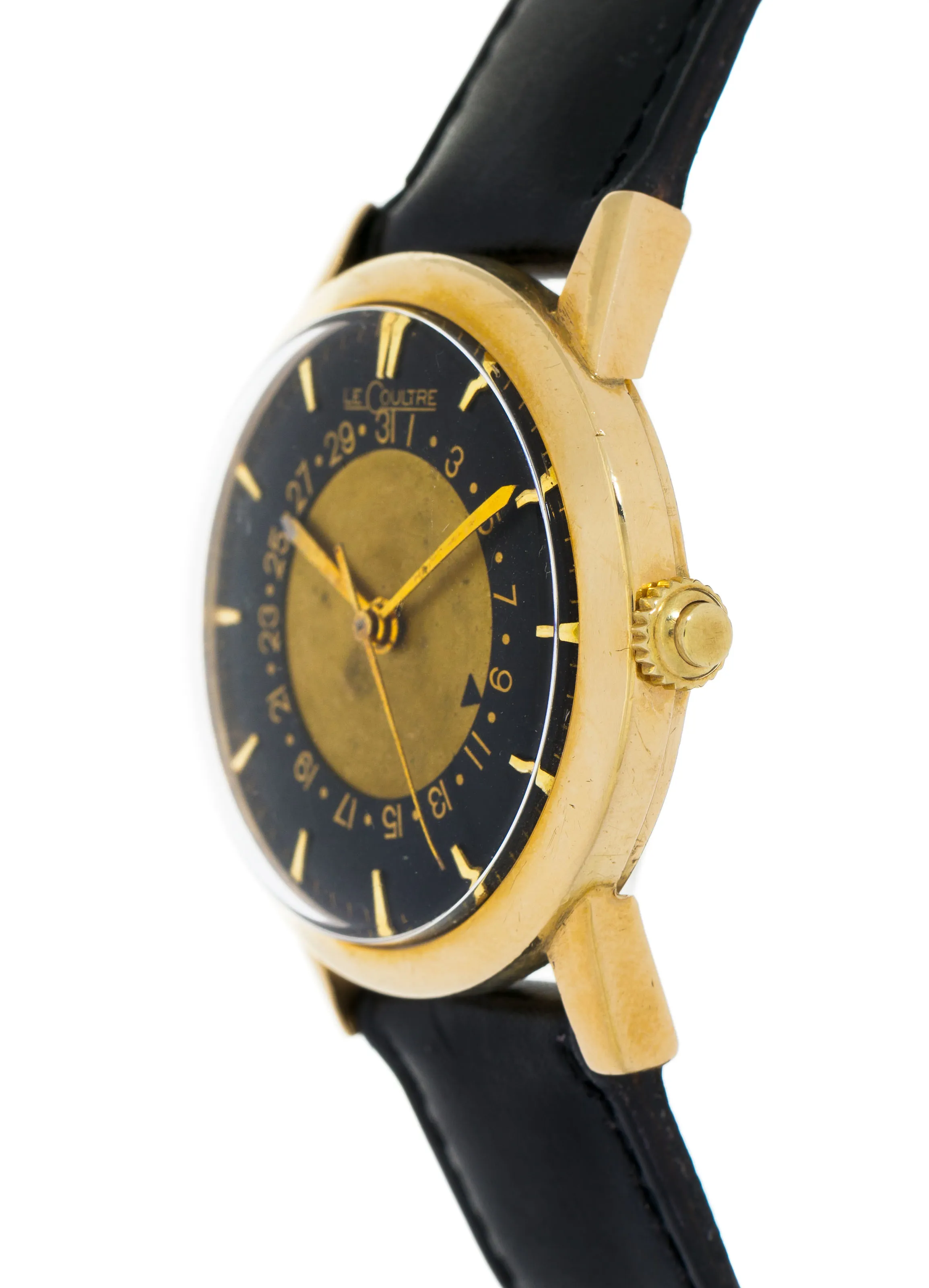 LeCoultre 18k Gold Black and Golden 1