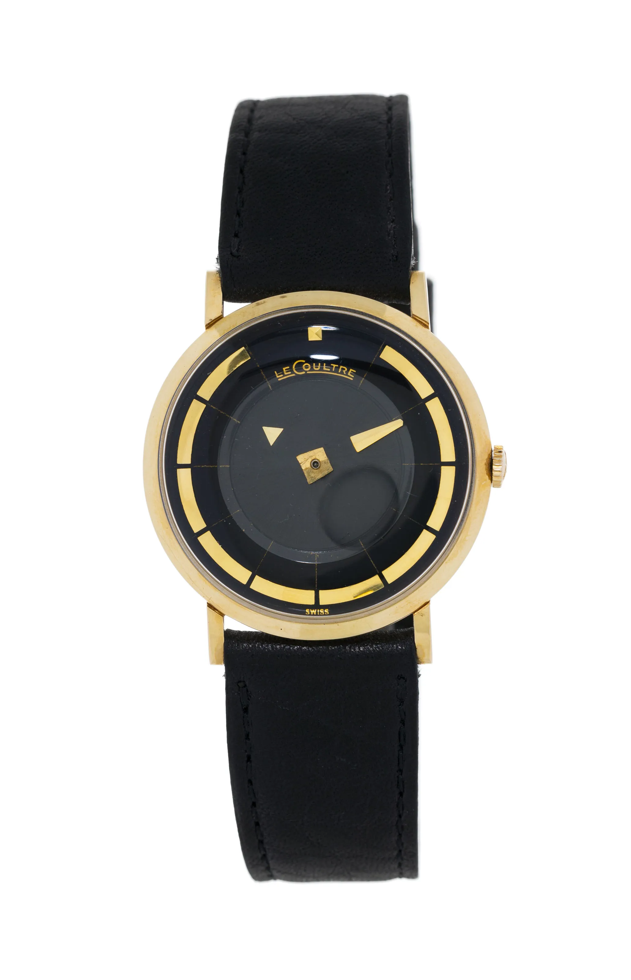 LeCoultre 182 14k Gold Black