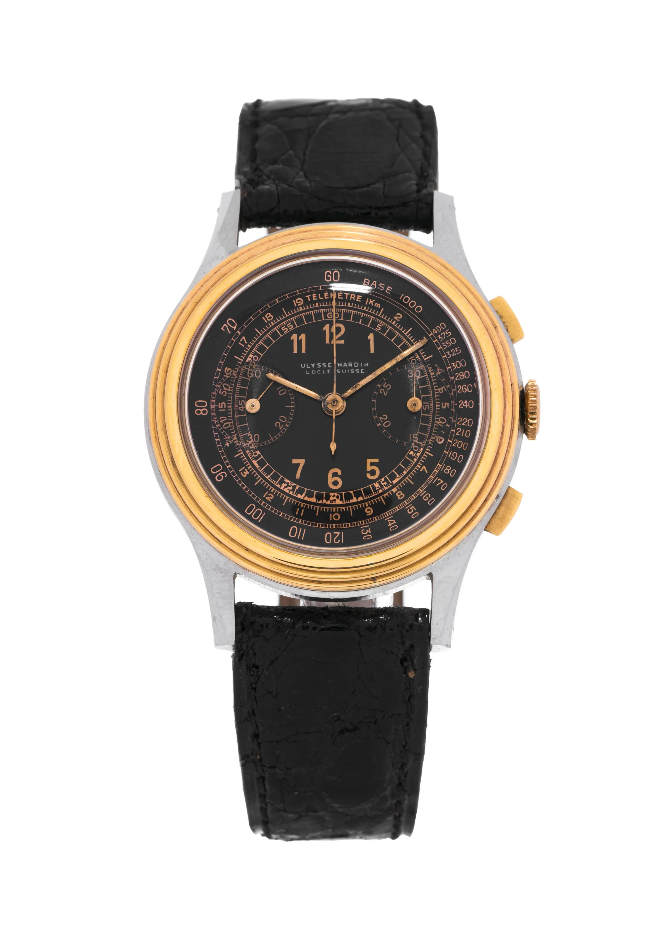 Ulysse Nardin 37mm Stainless steel and gold Black