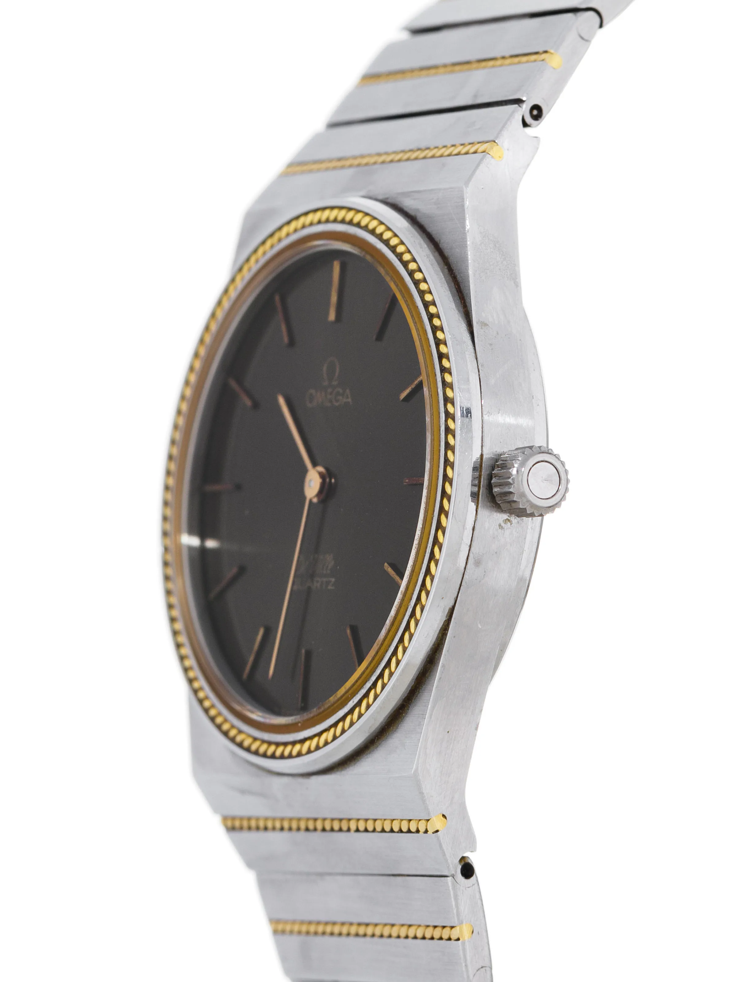 Omega De Ville 195.007/395.0803 33mm Stainless steel and gold Grey anthracite 1