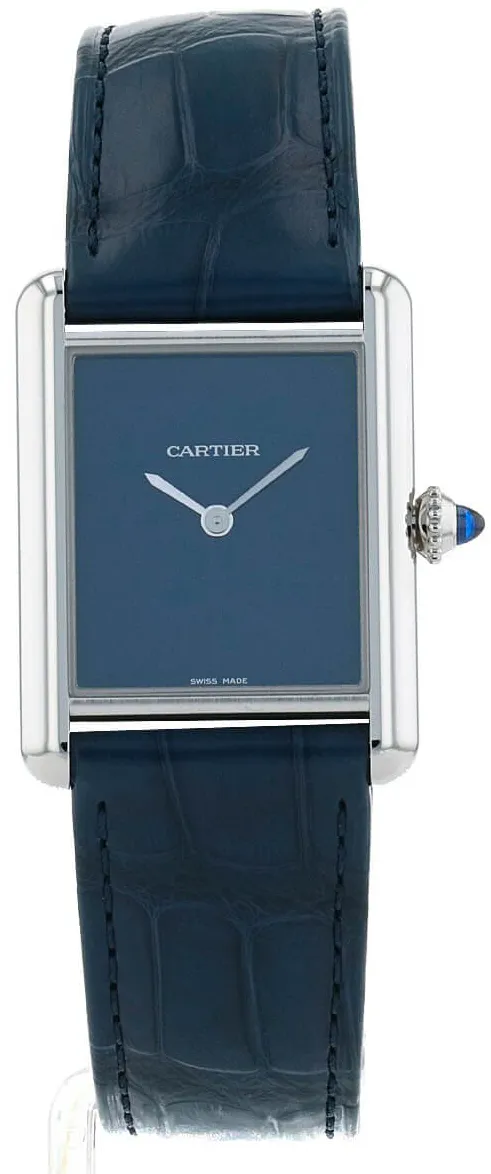 Cartier Tank WSTA0055 33mm Stainless steel Blue