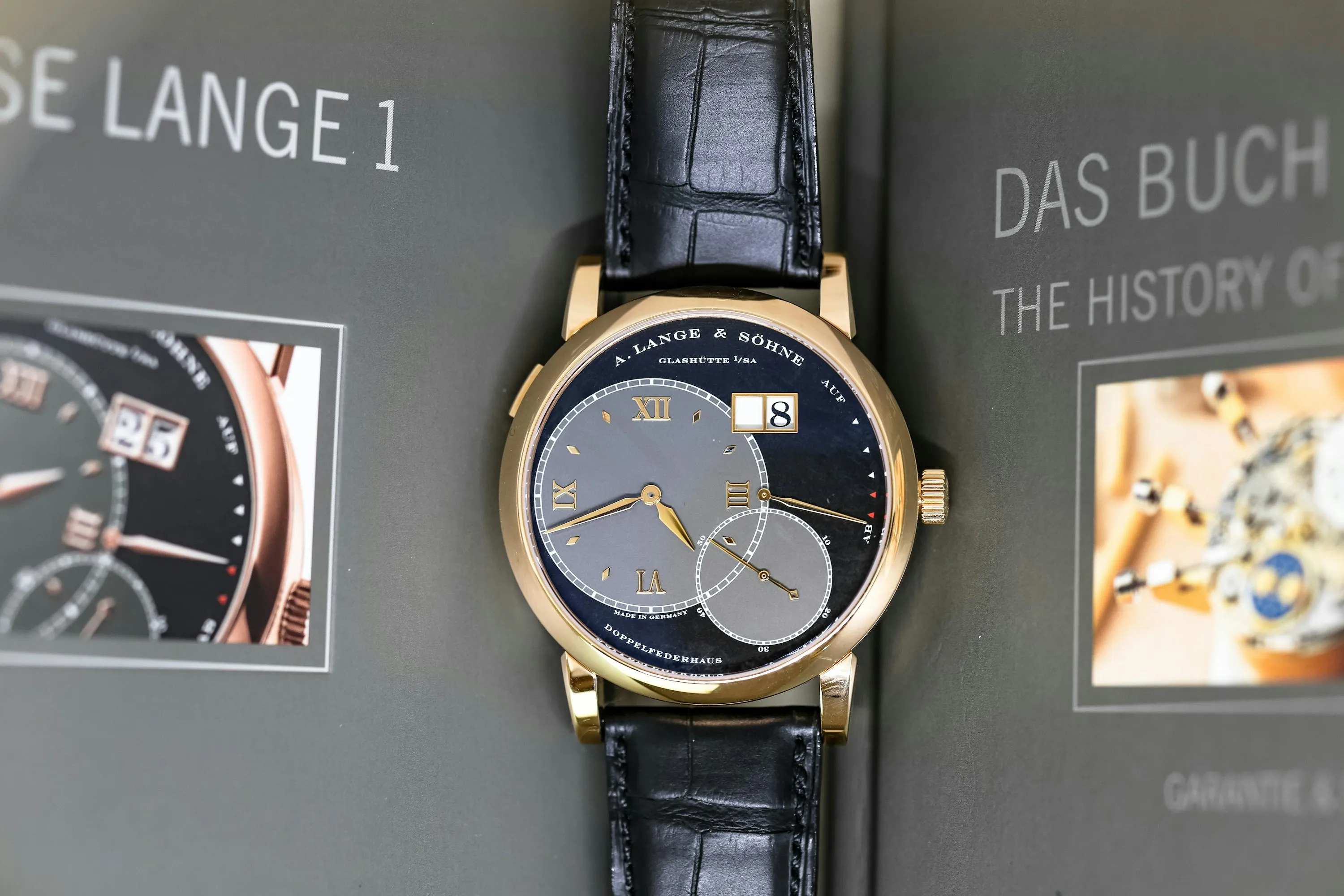 A. Lange & Söhne Grand Lange 1 115.031 41.9mm Rose gold Black