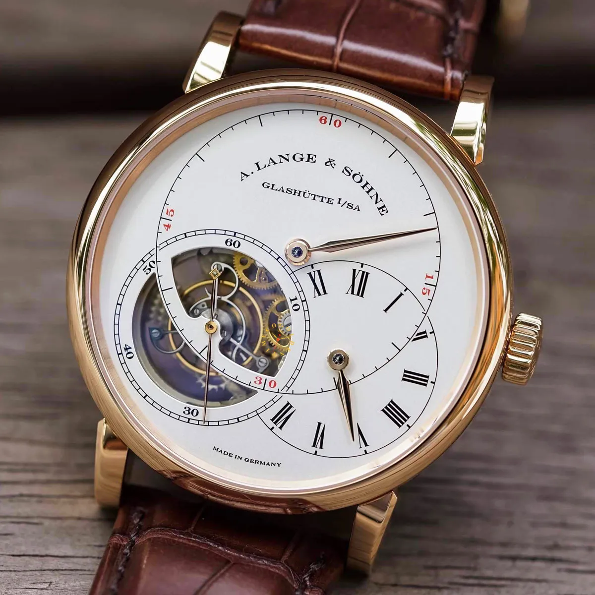 A. Lange & Söhne Richard Lange 760.032F 42mm Rose gold Silver