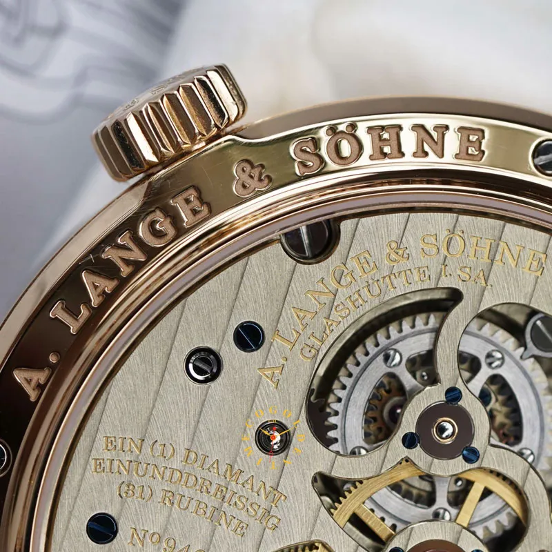 A. Lange & Söhne Richard Lange 760.032F 42mm Rose gold Silver 8