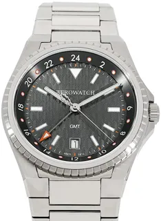 Aerowatch Milan GMT Sport Quartz A 44999 AA01 M Edelstahl Schwarz