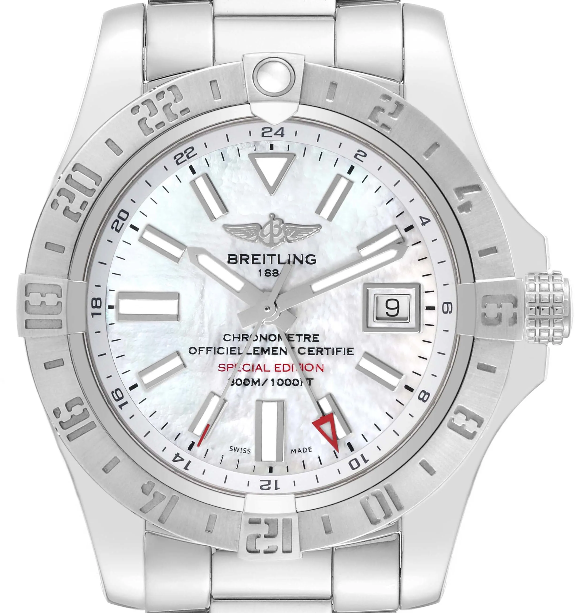 Breitling Avenger A32390 43mm Stainless steel Mother-of-pearl