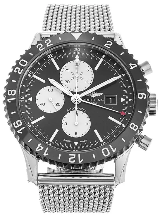 Breitling Chronoliner Y24310 46mm Stainless steel Black