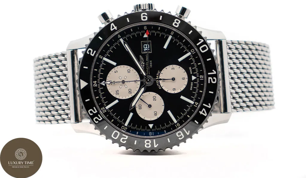 Breitling Chronoliner Y24310 46mm Stainless steel Black 1