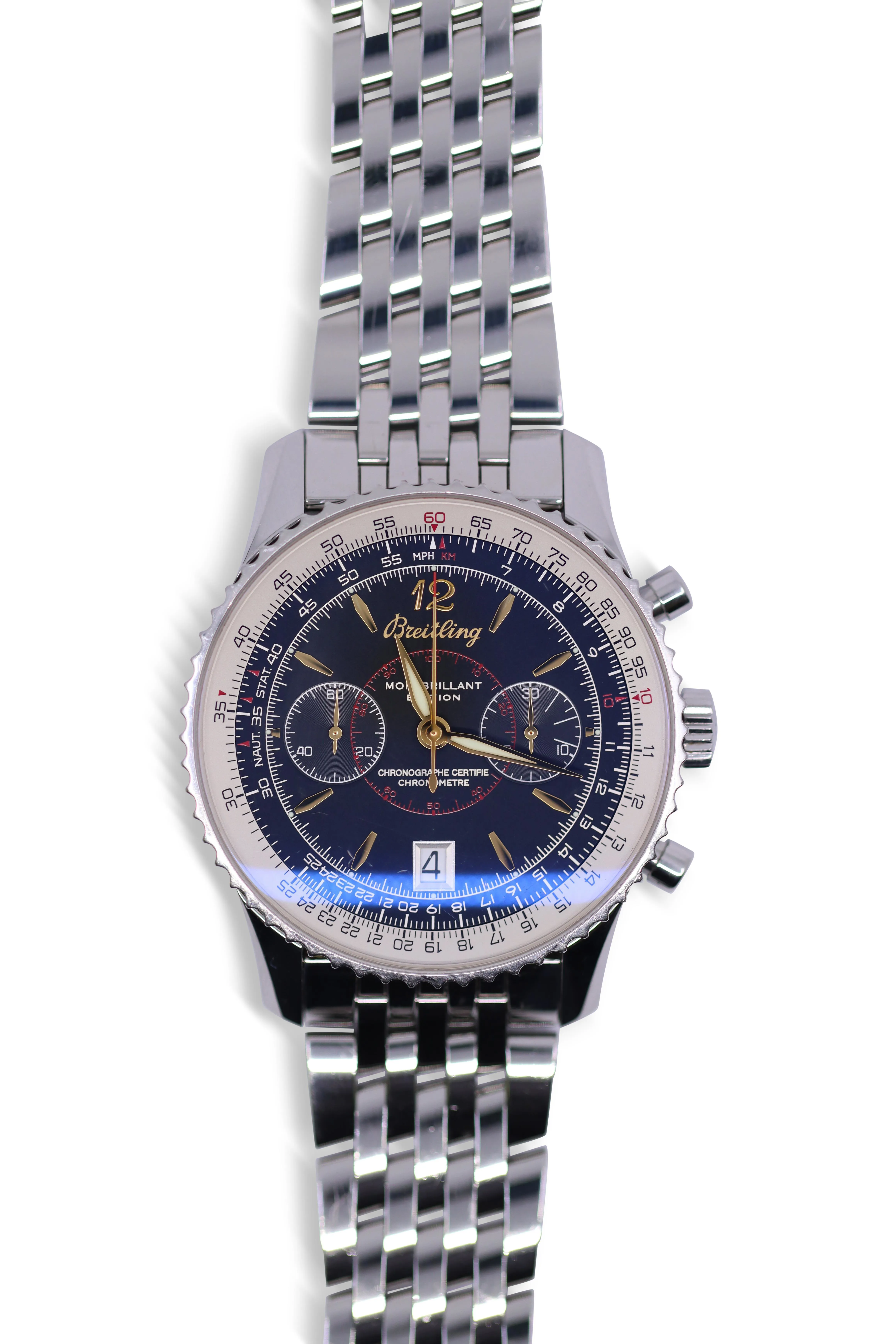 Breitling Montbrillant A48330 43mm Stainless steel Black