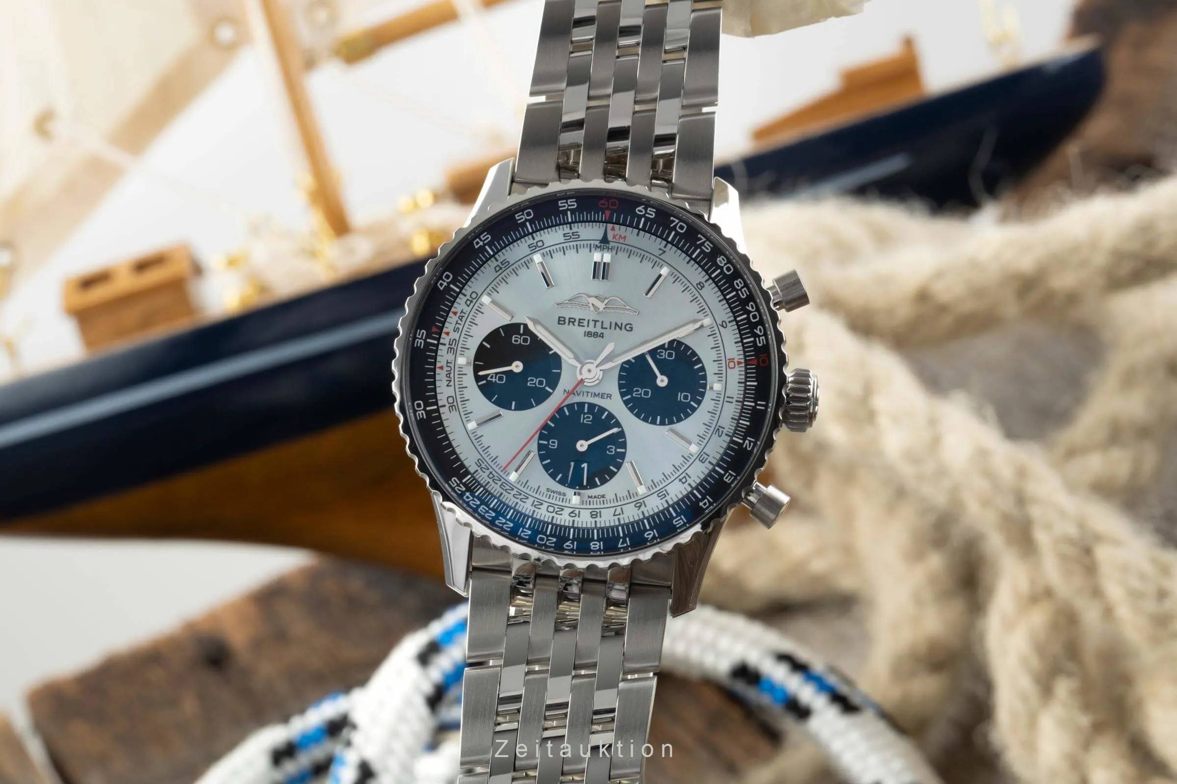 Breitling Navitimer AB0138241C1A1 43mm Stainless steel Blue