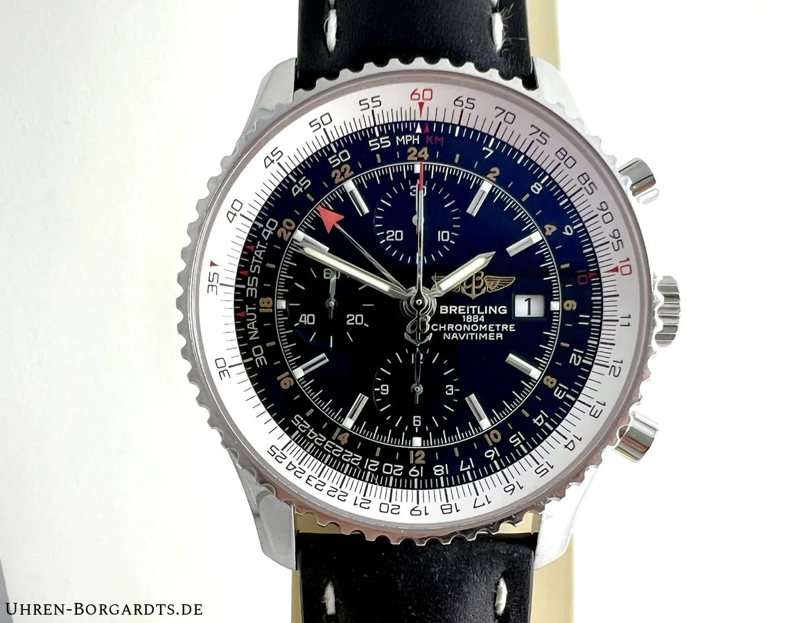 Breitling Navitimer A24322 46mm Stahl Schwarz