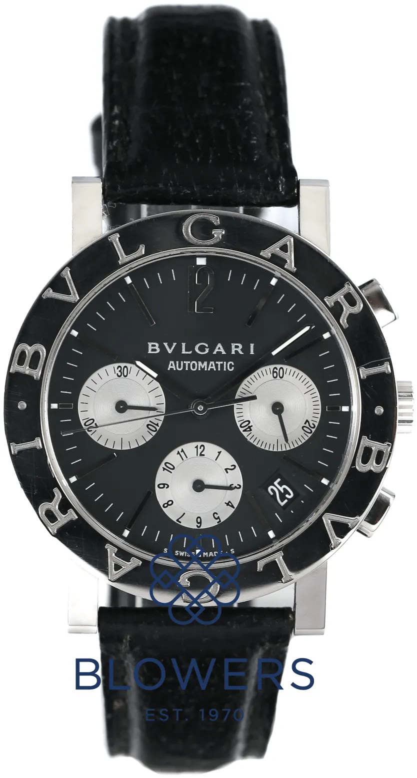 Bulgari Bulgari BB38SLCH 38mm Stainless steel Black