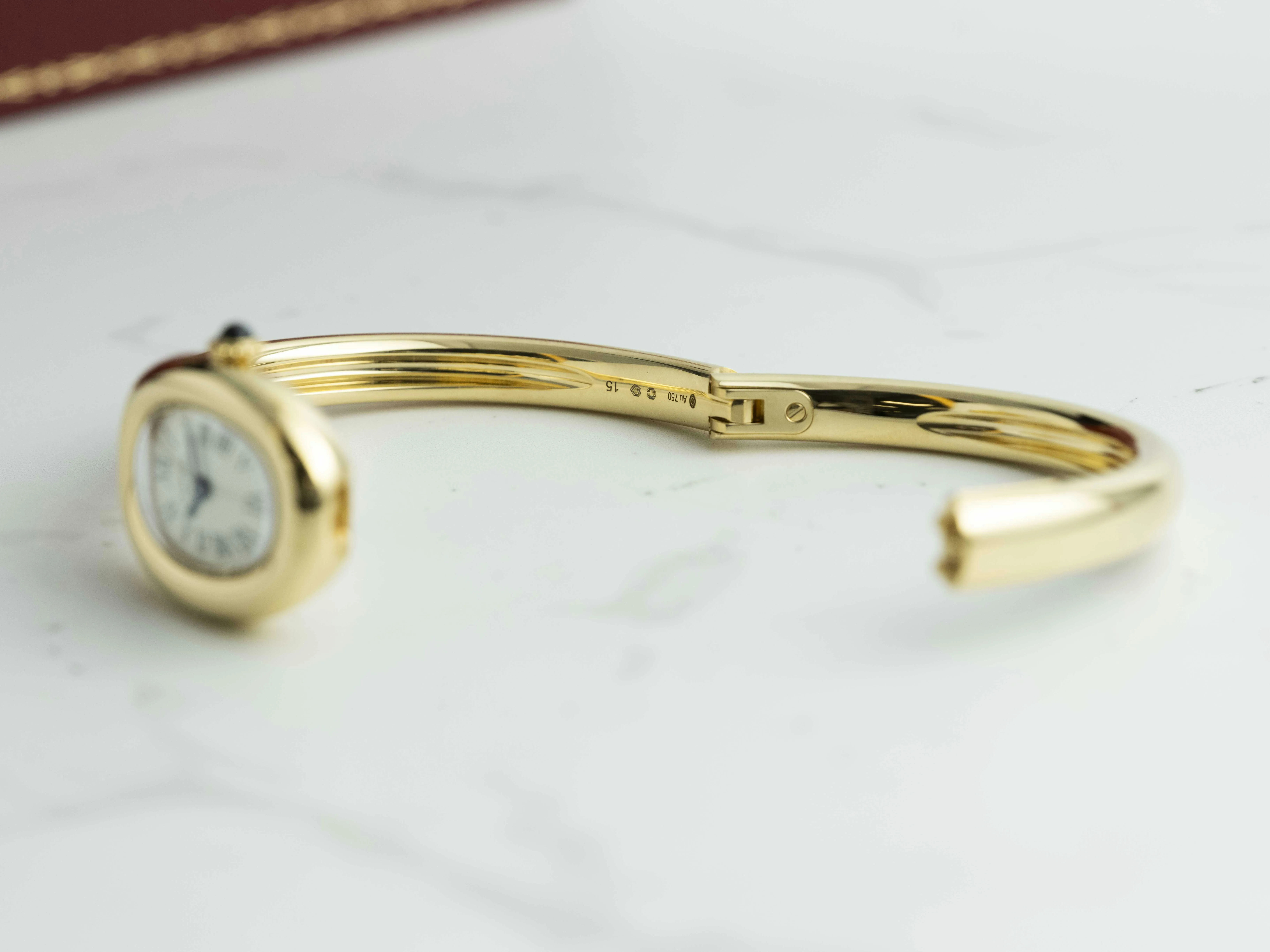 Cartier Baignoire WGBA0018 18.7mm Yellow gold White 15