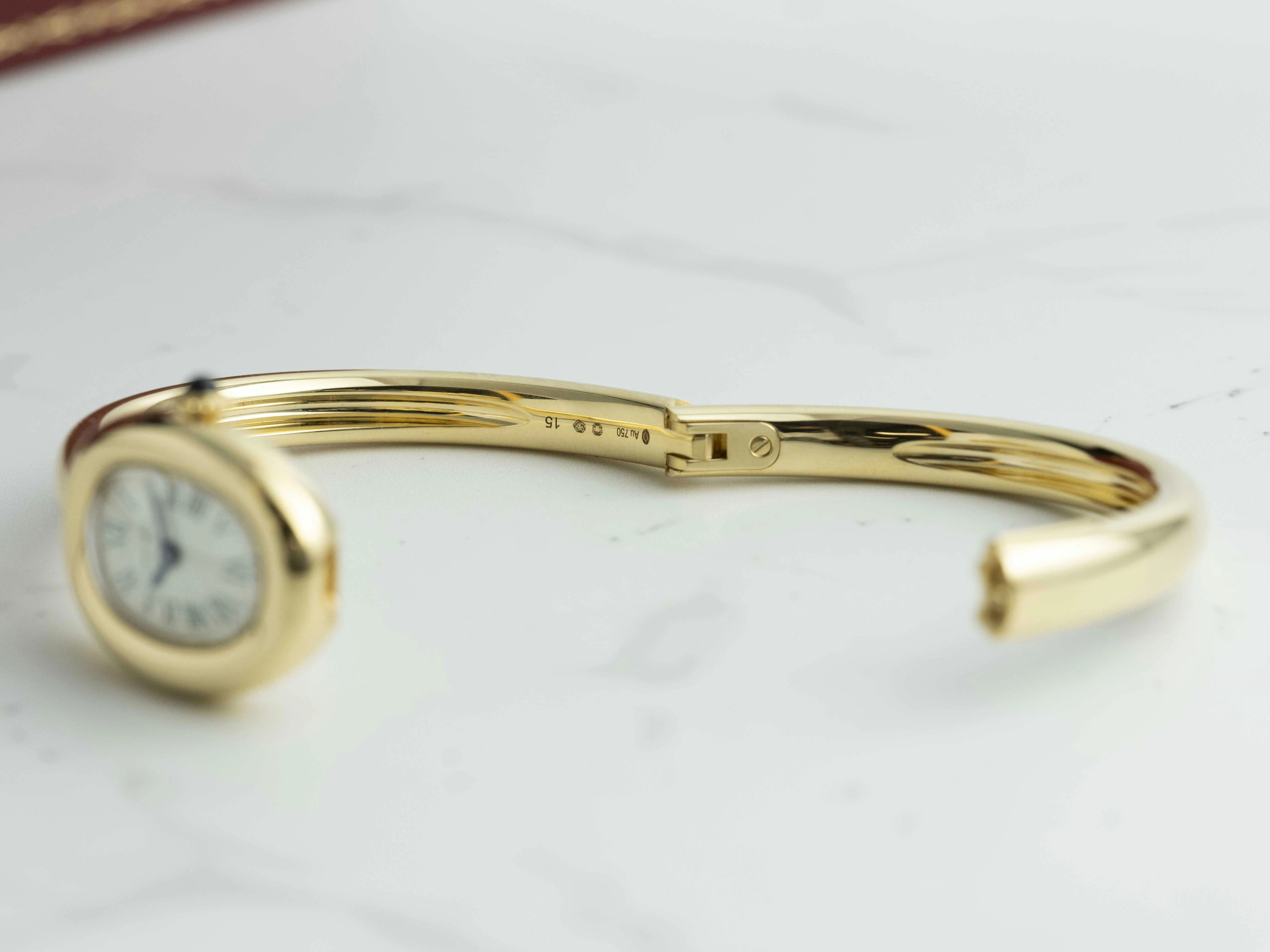 Cartier Baignoire WGBA0018 18.7mm Yellow gold White 18