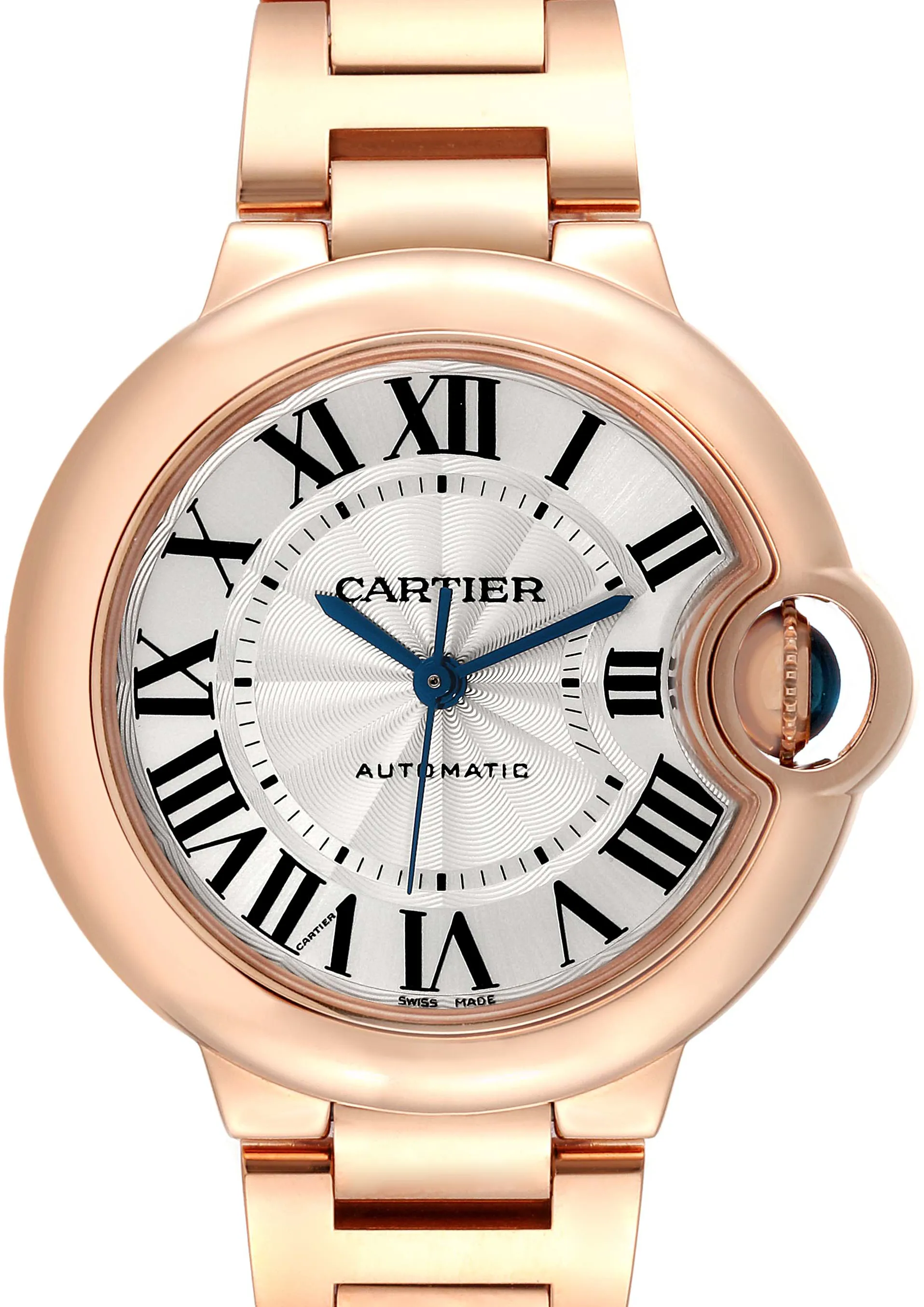 Cartier Ballon Bleu de Cartier WGBB0042 33mm Rose gold Silver