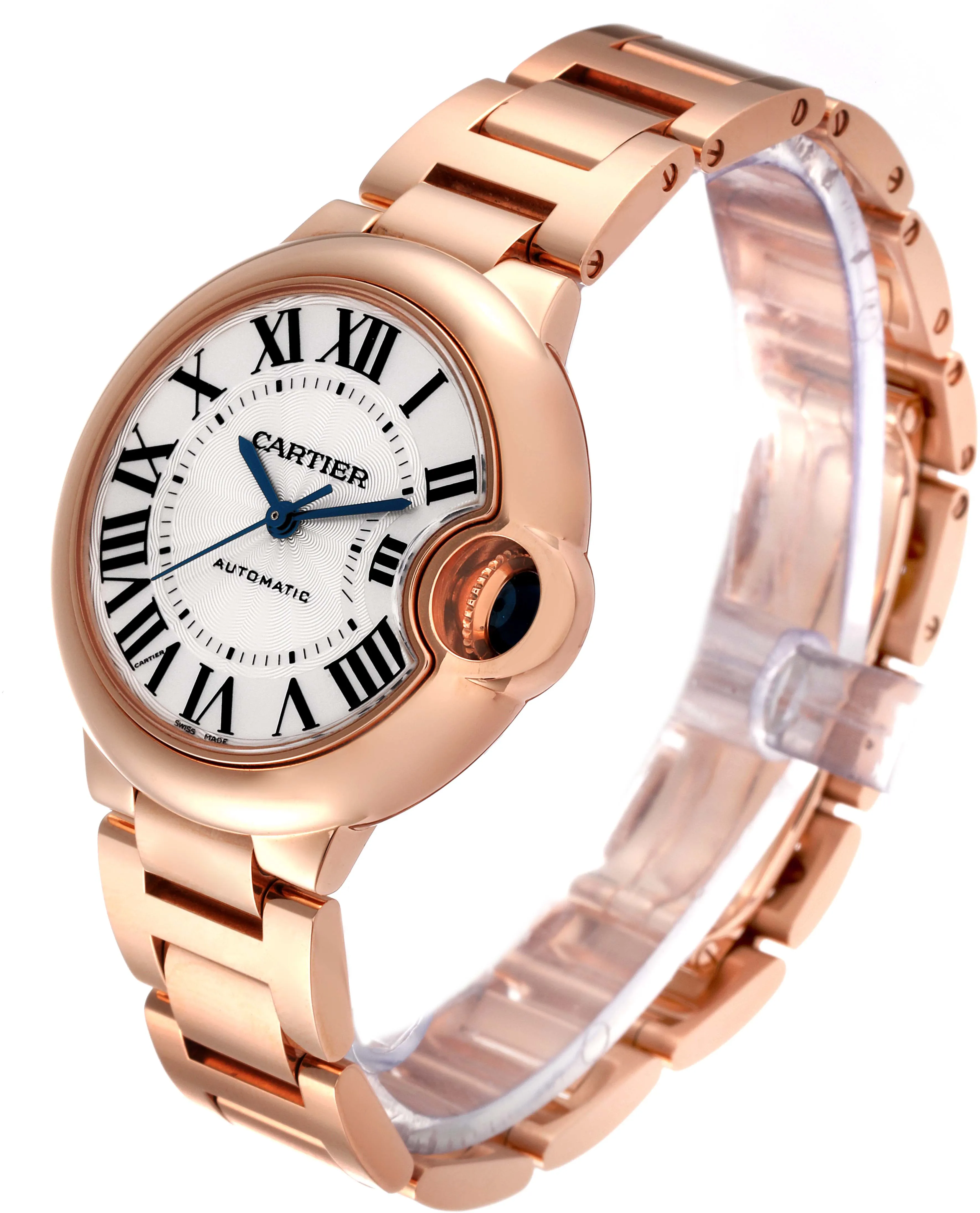 Cartier Ballon Bleu de Cartier WGBB0042 33mm Rose gold Silver 6