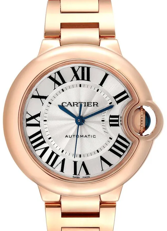 Cartier Ballon Bleu de Cartier WGBB0042 33mm Rose gold Silver