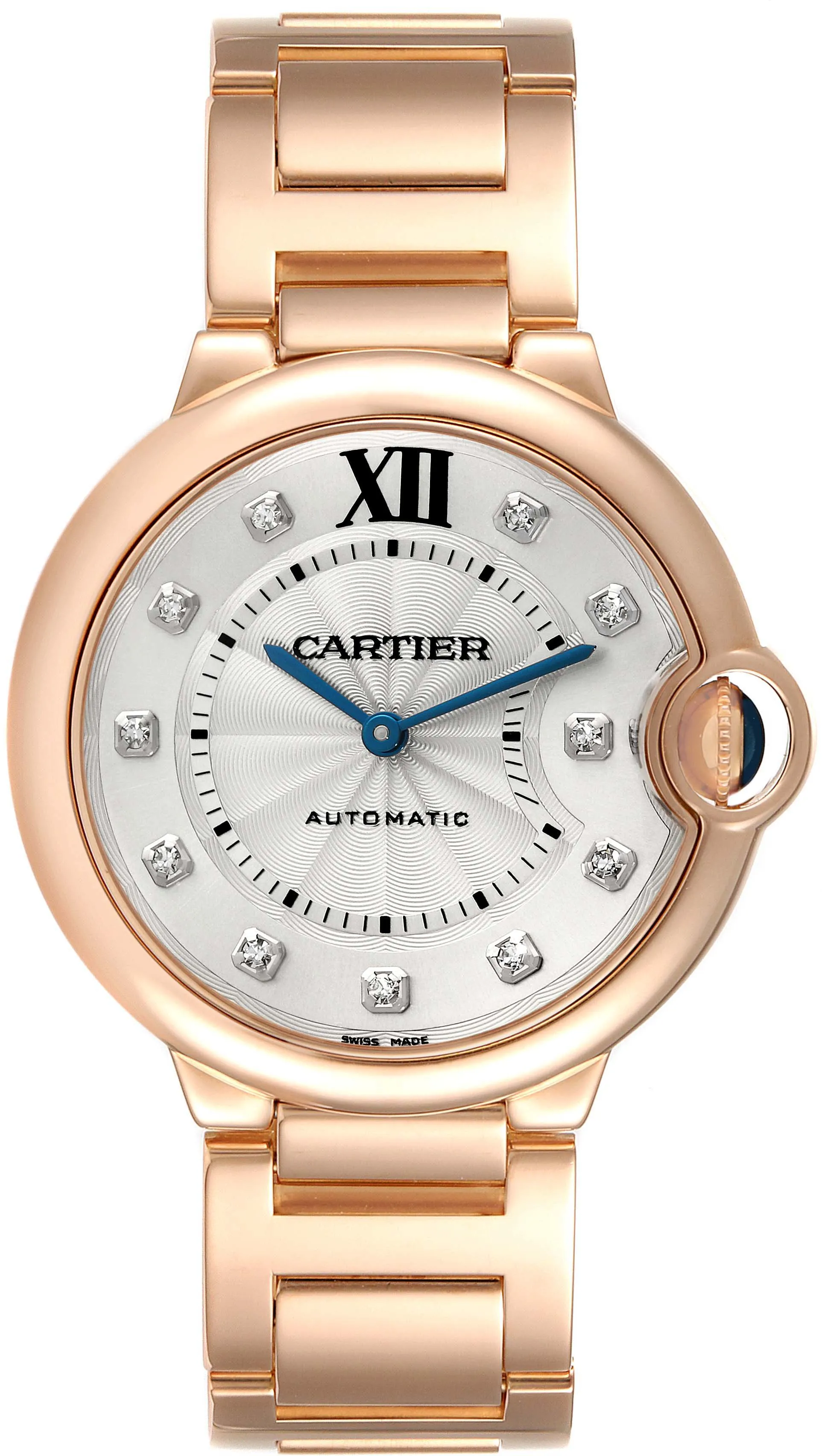 Cartier Ballon Bleu we902026 36mm Rose gold and 18k rose gold Silver 2