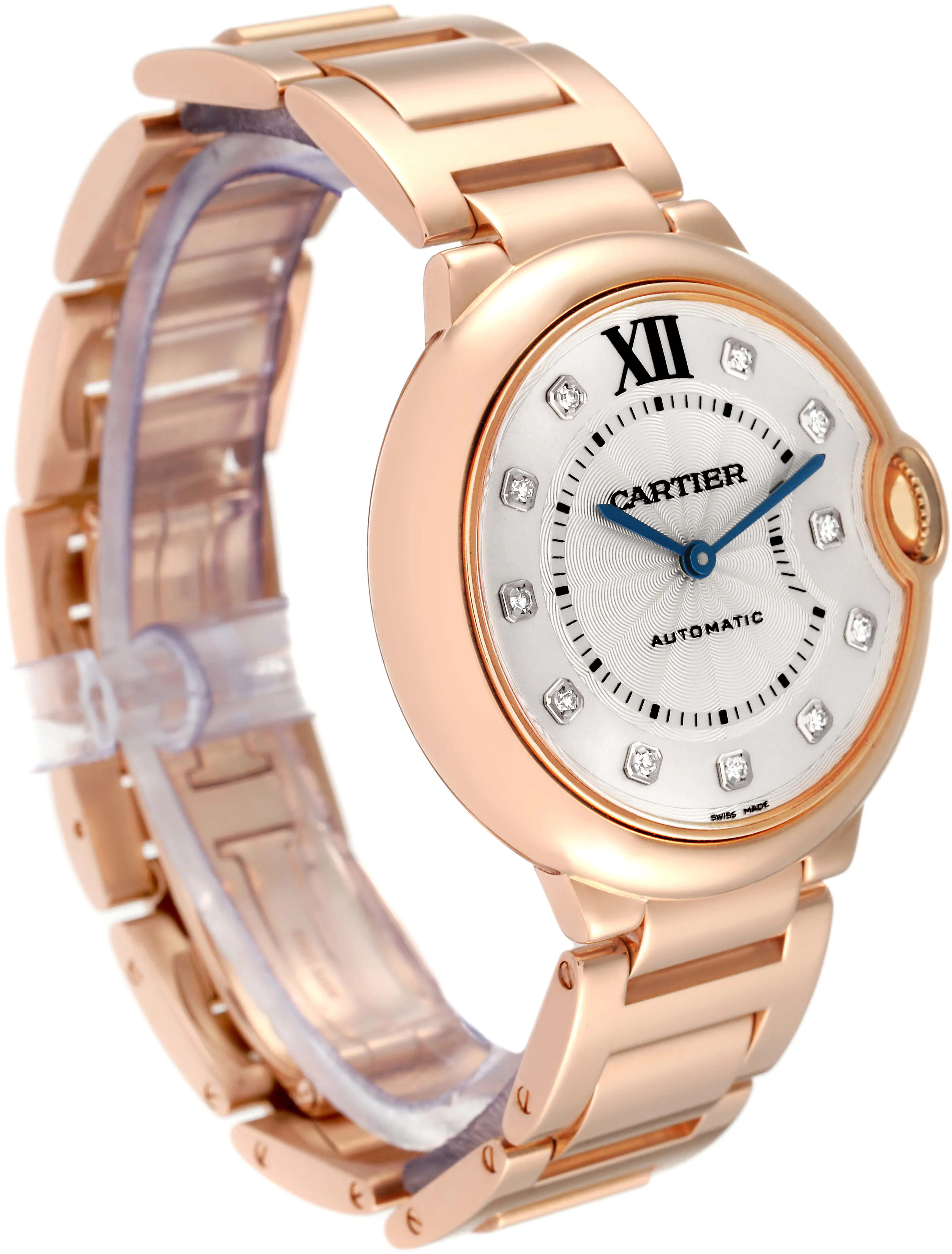 Cartier Ballon Bleu we902026 36mm Rose gold and 18k rose gold Silver 8